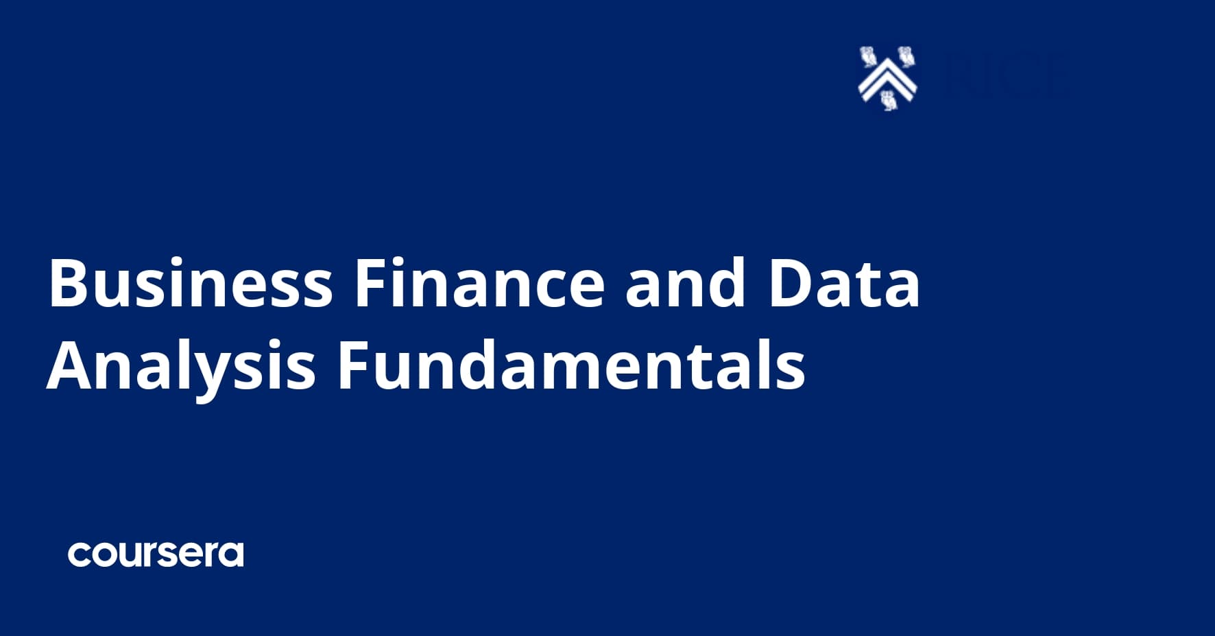 Business Finance and Data Analysis Fundamentals