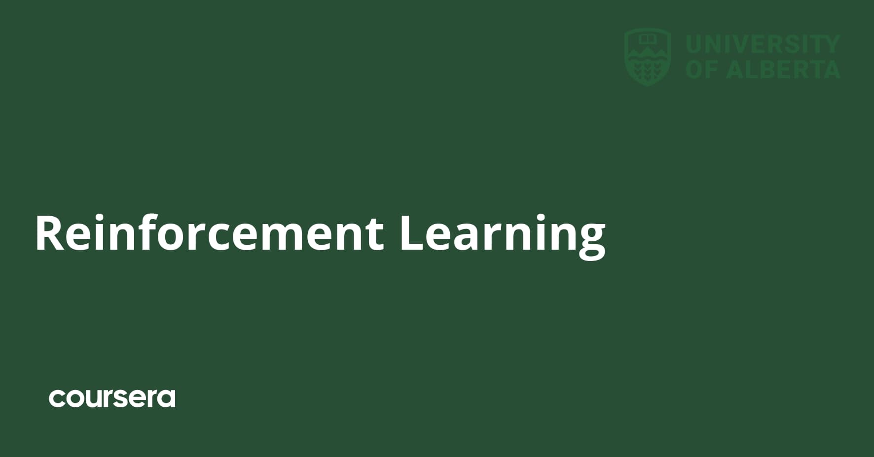 Reinforcement Learning