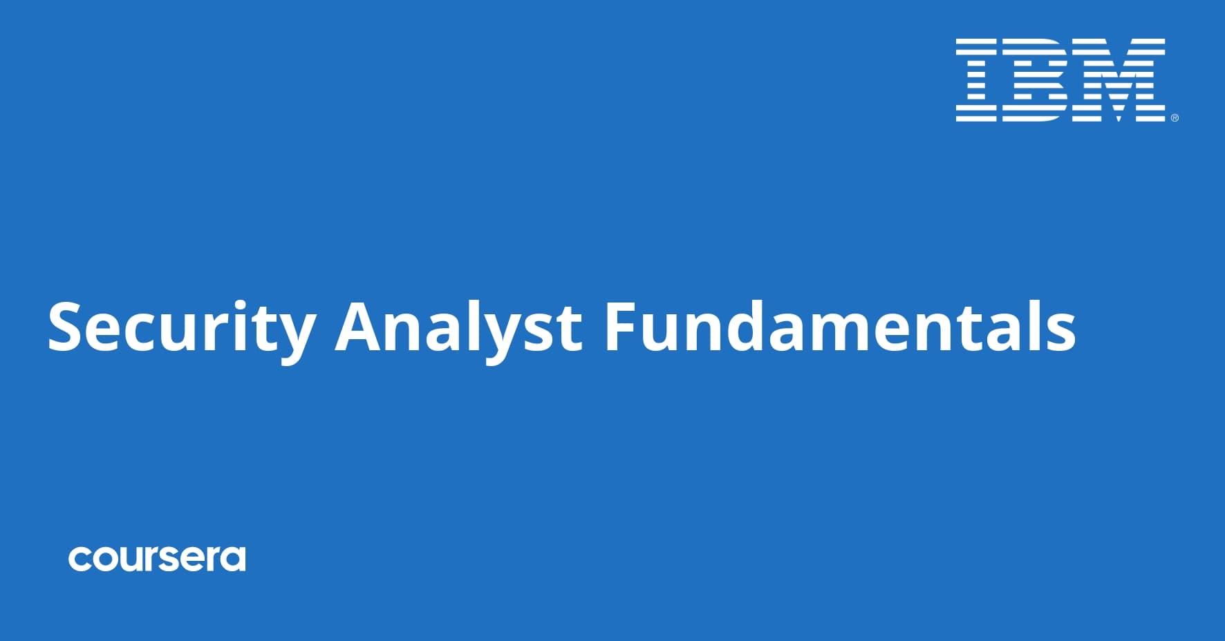 Security Analyst Fundamentals