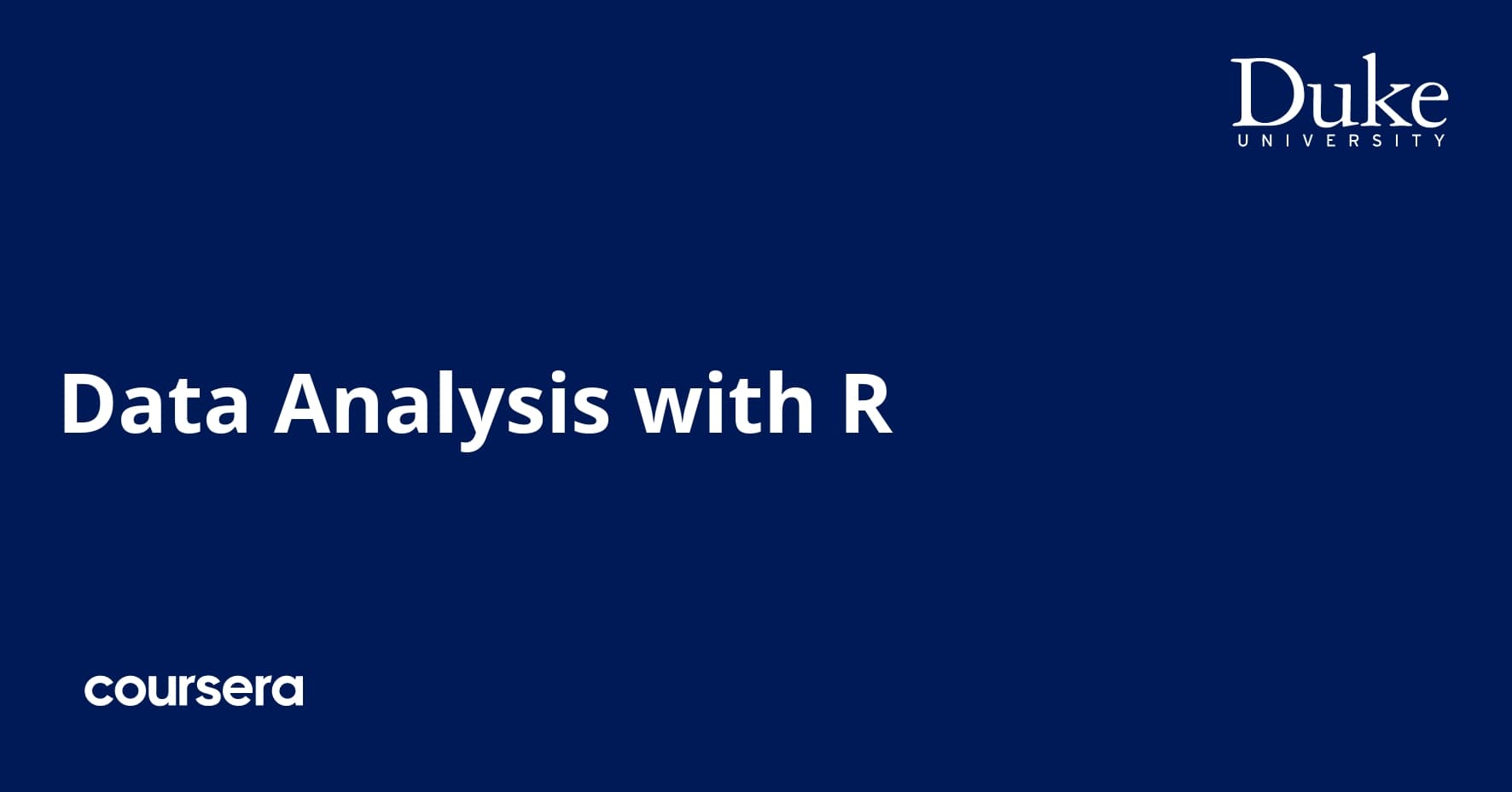 Data Analysis with R