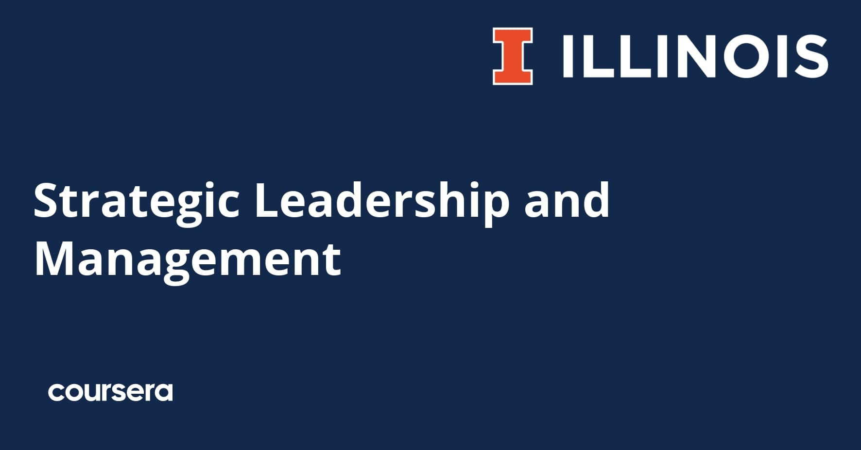 Strategic Leadership and Management