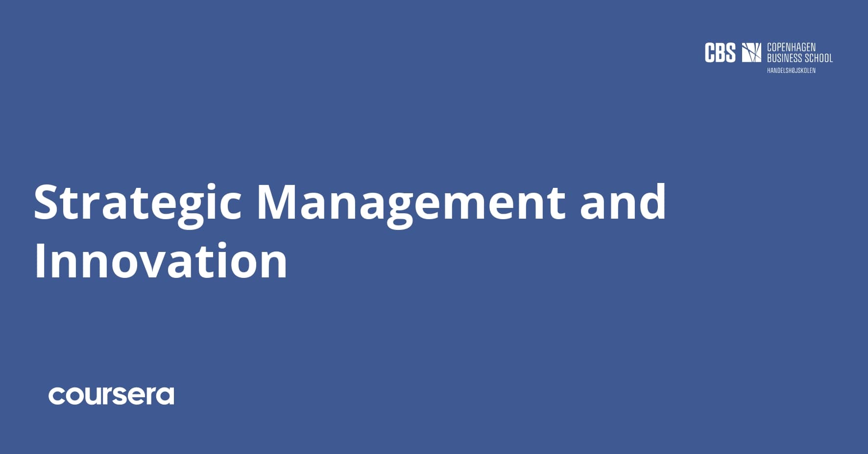 Strategic Management and Innovation