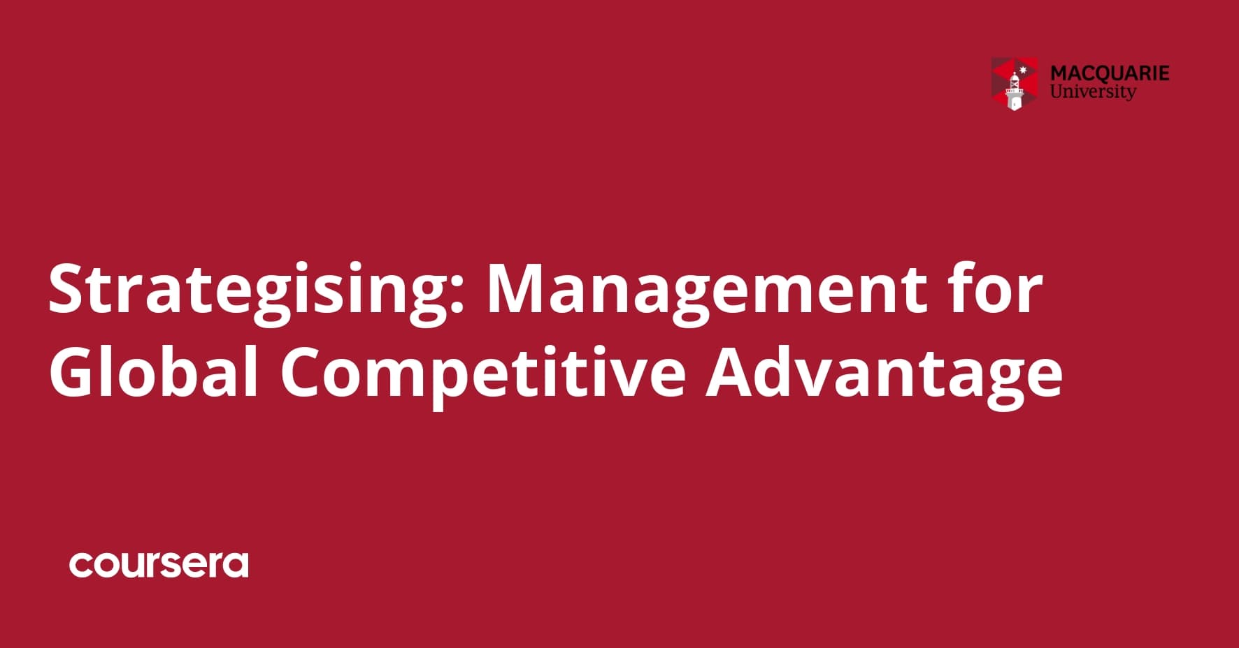 Strategising: Management for Global Competitive Advantage