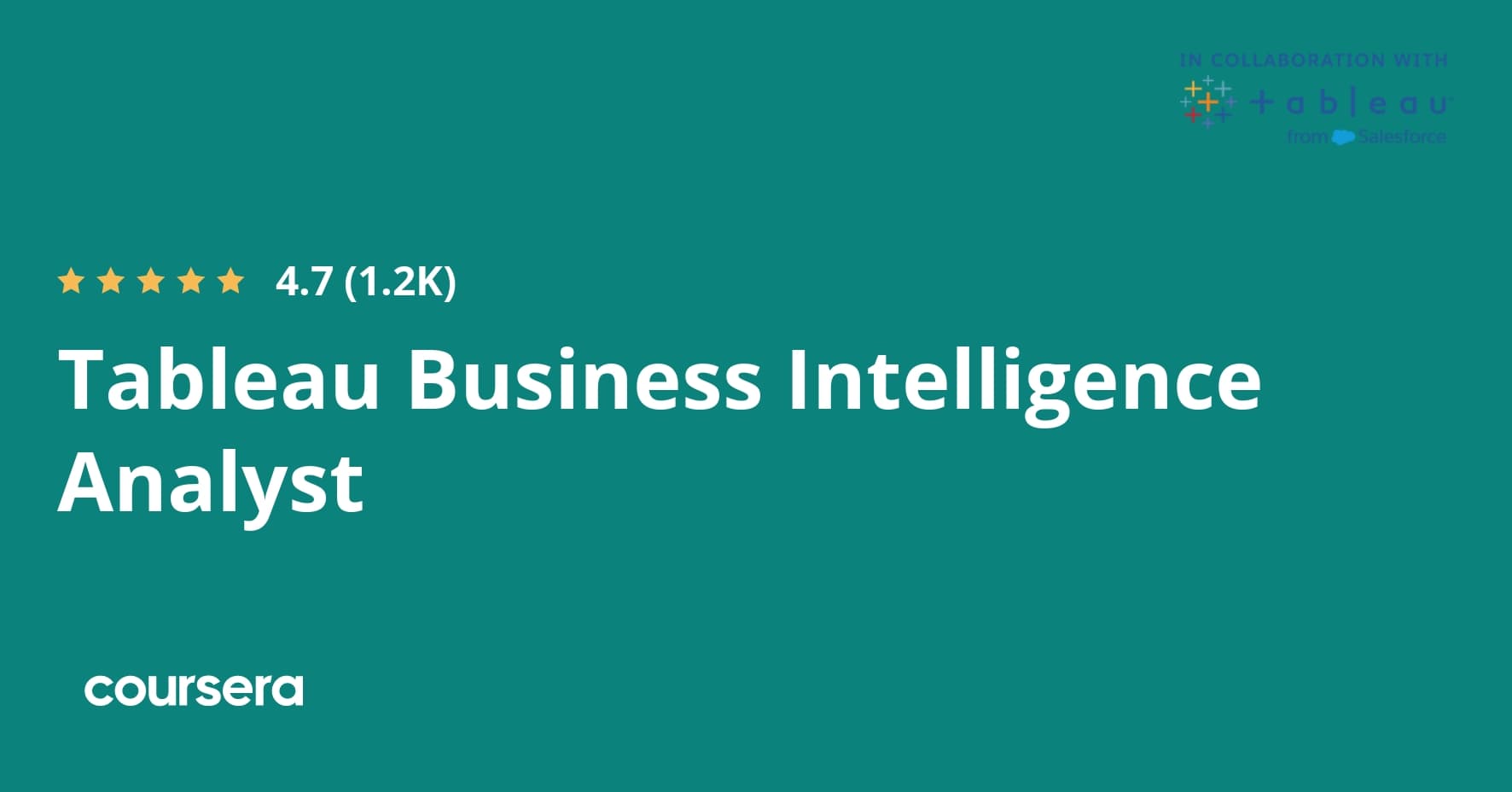 Tableau Business Intelligence Analyst